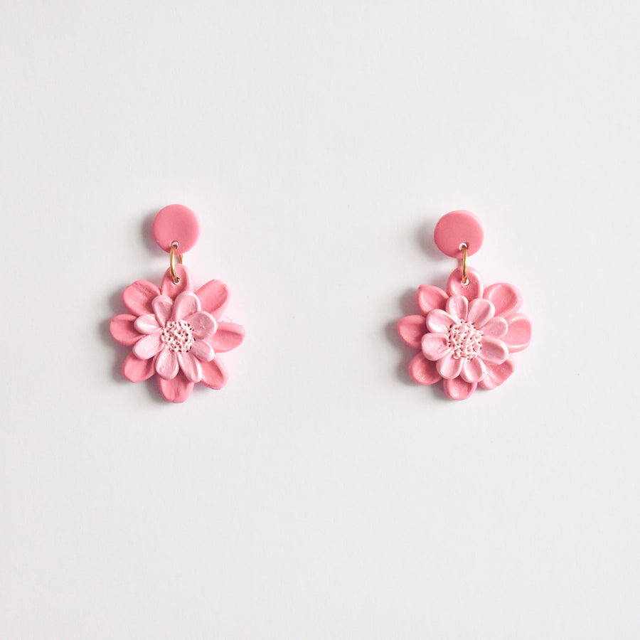 Rosy Flower Dangles