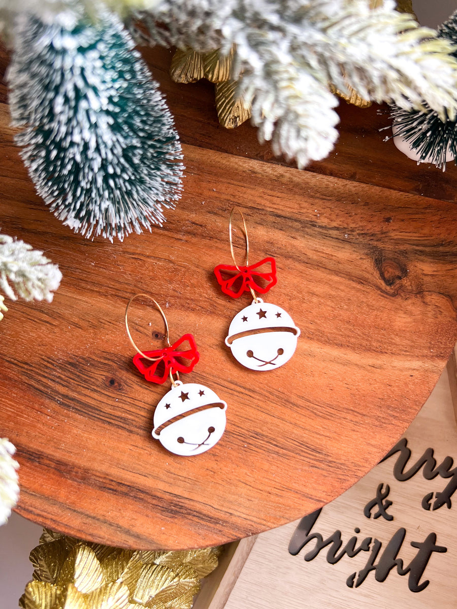 'Carol of the bells' Dangles - Red/White